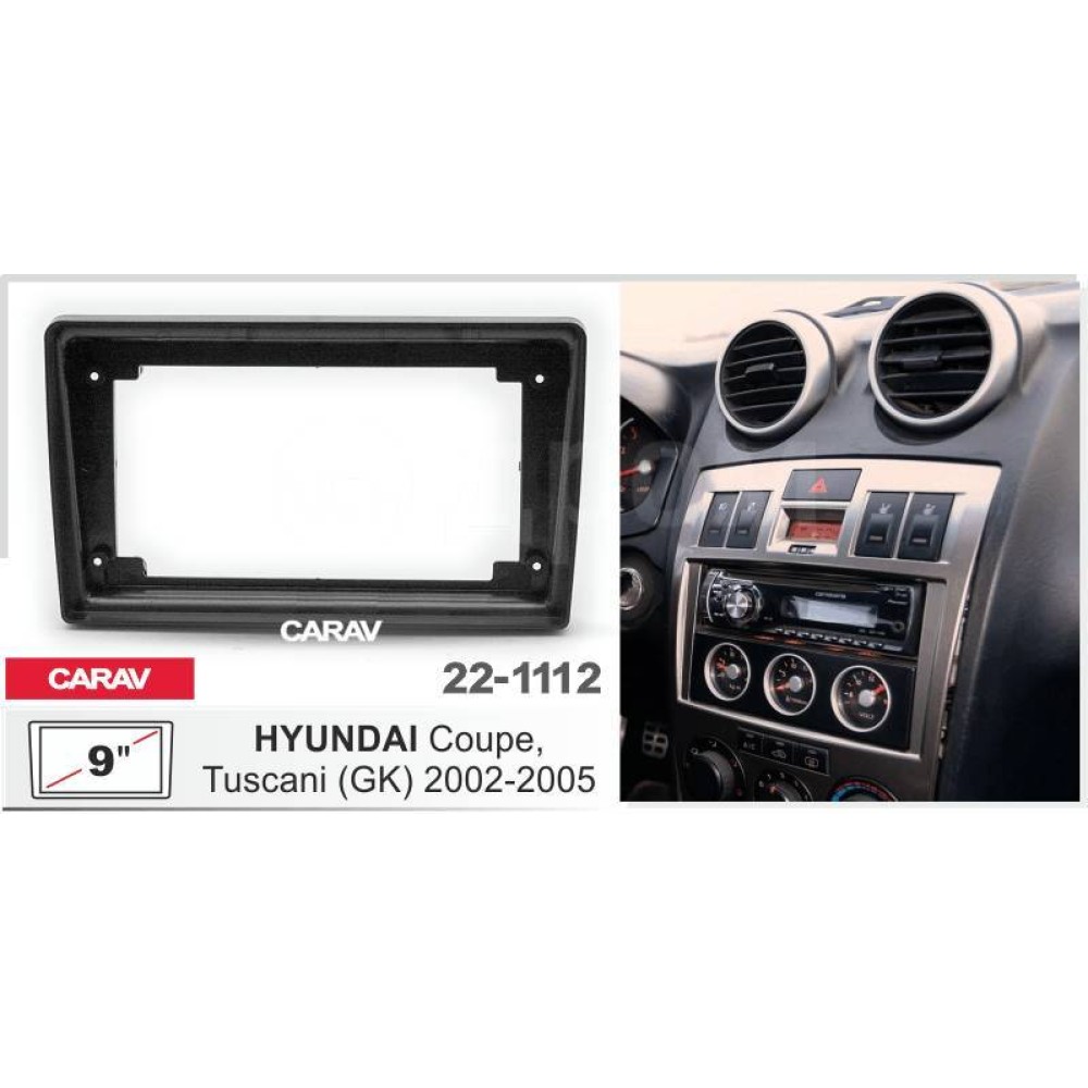 Sistem multimedia audio BORD 22-1112: 9-inch HYUNDAI COUPE, TUSCANI (GK) 2002-2005 - A6