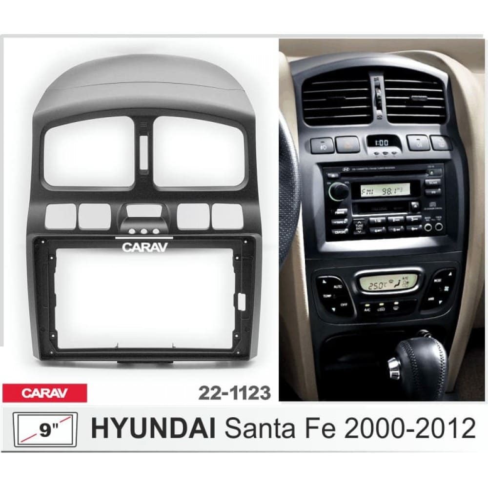 Sistem multimedia audio BORD 22-1123: 9-inch HYUNDAI SANTA FE 2000-2006 - A10D