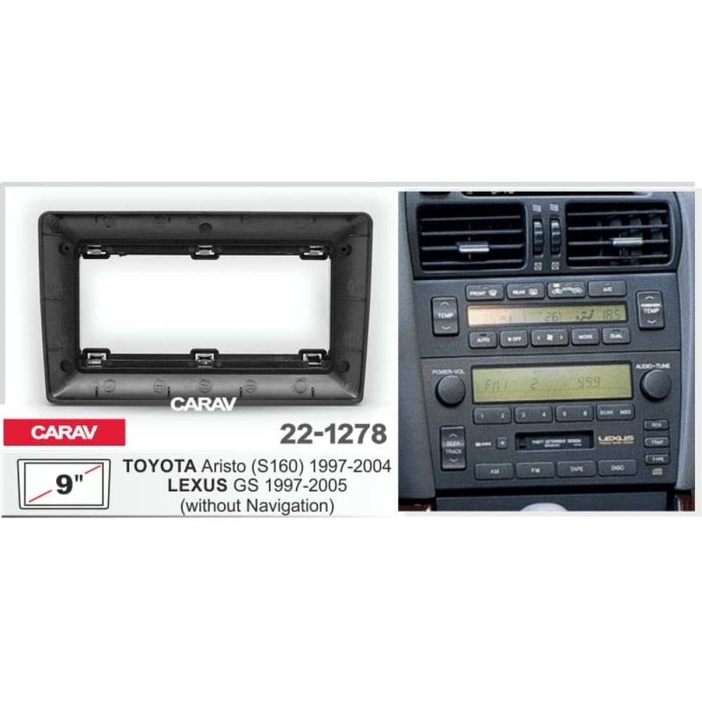 Sistem multimedia audio BORD 22-1278: 9-inch TOYOTA ARISTO (S160) 1997-2004 - A7