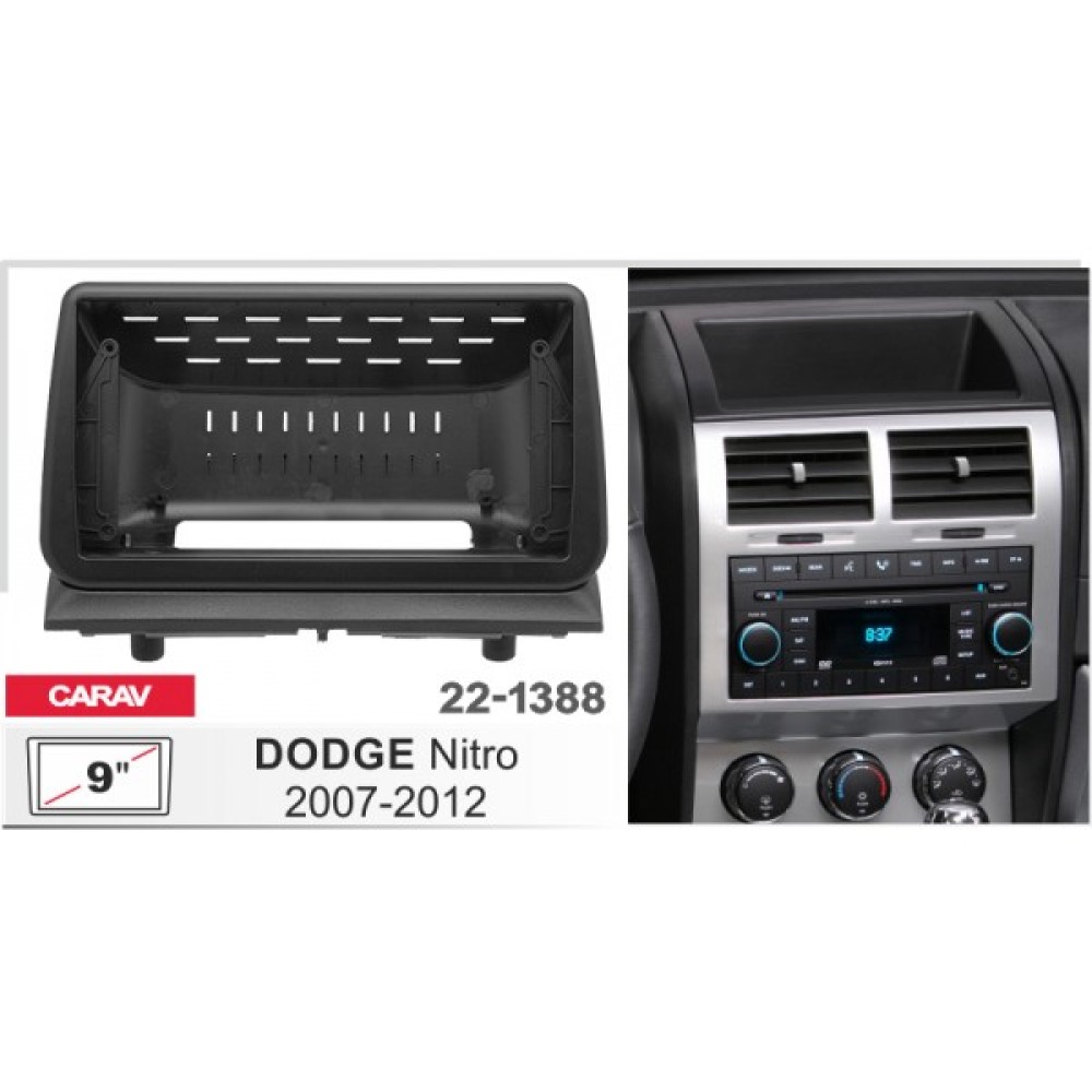 Sistem multimedia audio BORD 22-1388: 9-inch DODGE NITRO 2007-2012 - Q8