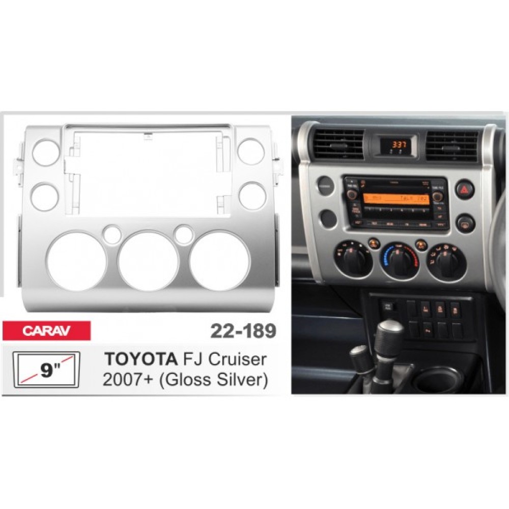 Sistem multimedia audio BORD 22-189: 9-inch TOYOTA FJ CRUISER 2007-2018 - A6