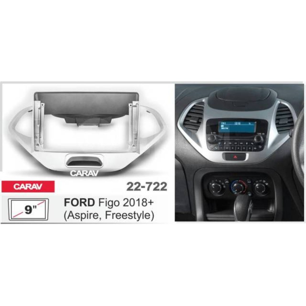 Sistem multimedia audio BORD 22-722: 9-inch FORD FIGO, ASPIRE, FREESTYLE 2018-2024 - G13